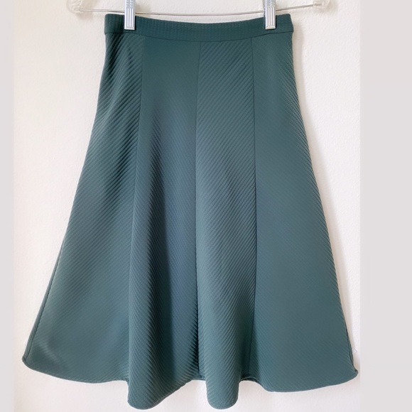 REISS Dark Green Midi Skirt - Size 0 - Picture 5 of 12